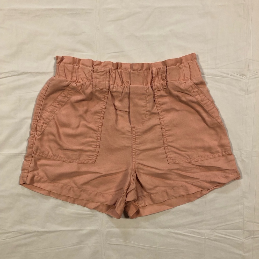 Time and Tru Women’s High Rise Pull-On Tencel Pink Shorts size XS